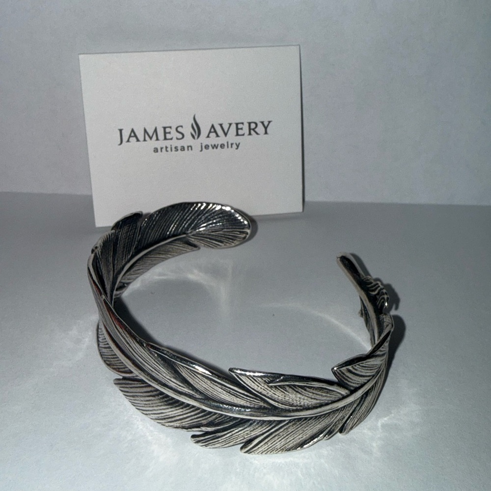 James Avery RETIRED Feather Cuff Bracelet